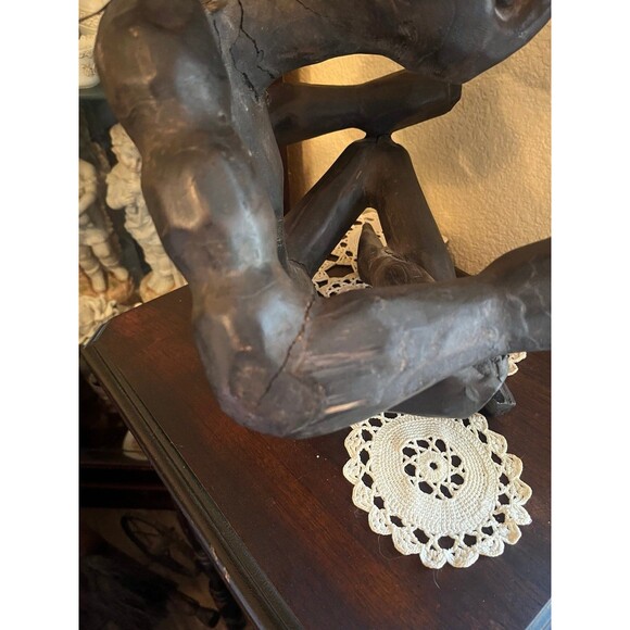 Antique Indonesian Tribal Hand Carved Figure - Picture 10 of 11